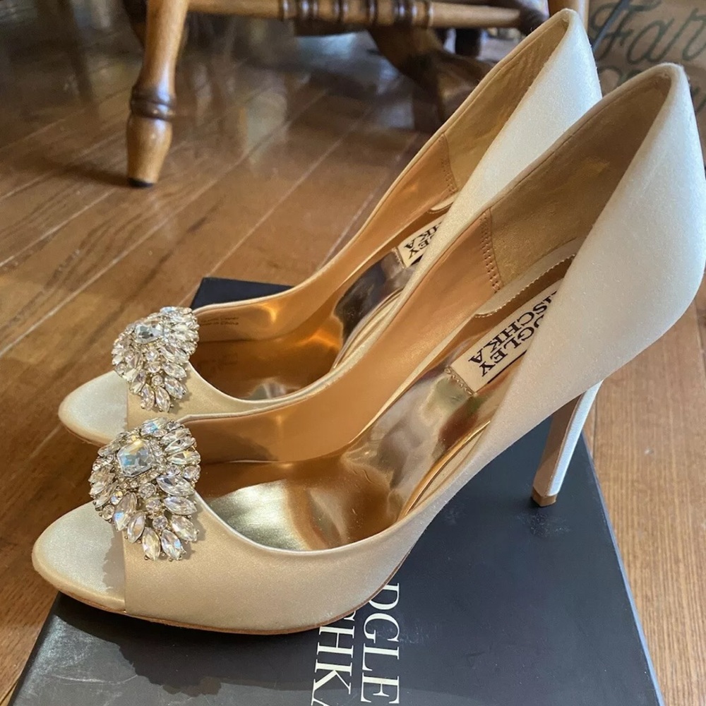 EUC Badgley Mischka wedding heels
